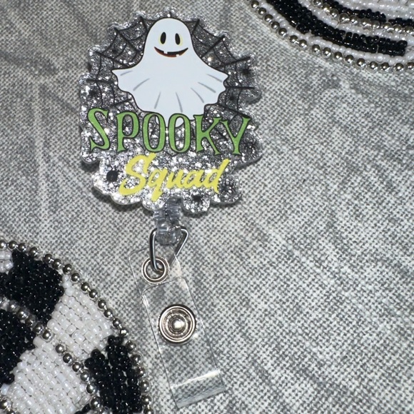 Spooky 👻 Squad Ghost Halloween Badge Reel - Picture 7 of 7